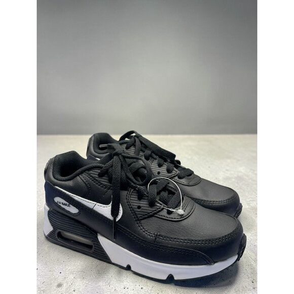 Nike Air Max 90 Black/White Sneakers Youth Cross-Training Athletic Shoes - Picture 2 of 13